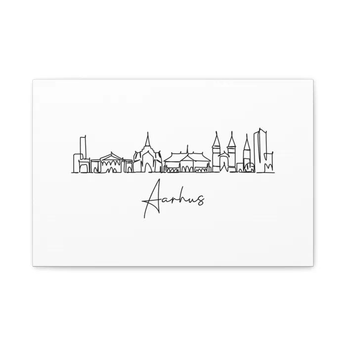 Aarhus Skyline Canvas Print