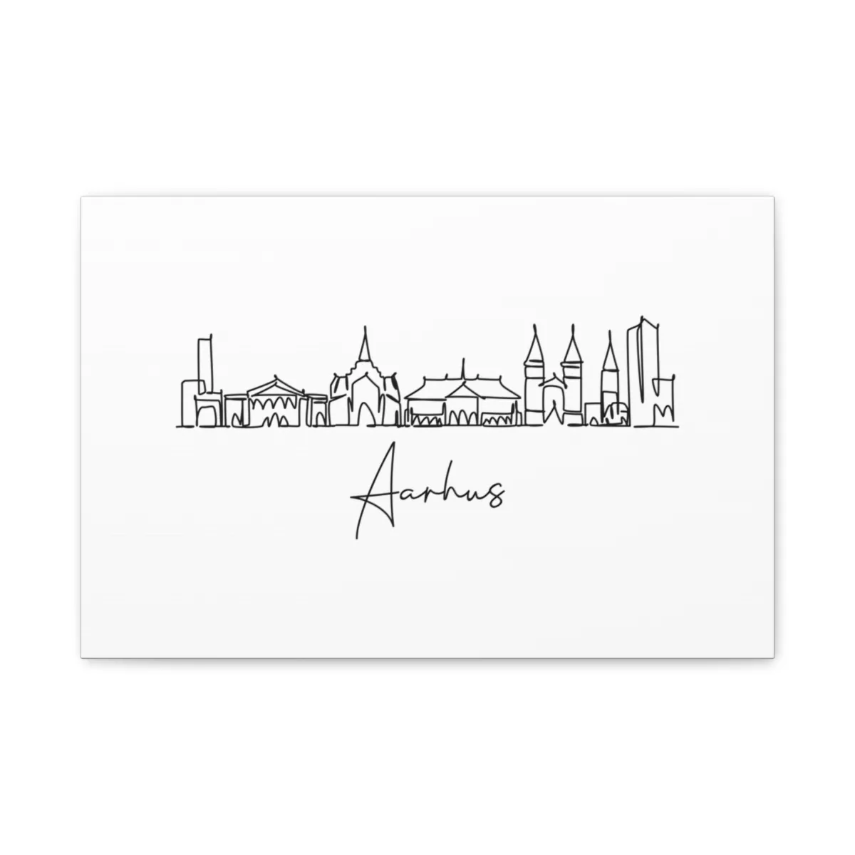 Aarhus Skyline Canvas Print
