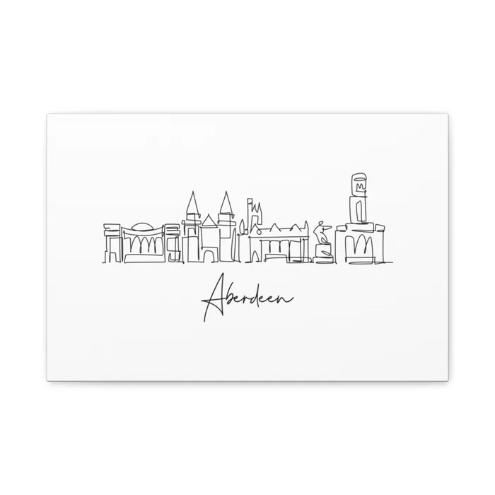Aberdeen Skyline Canvas Print