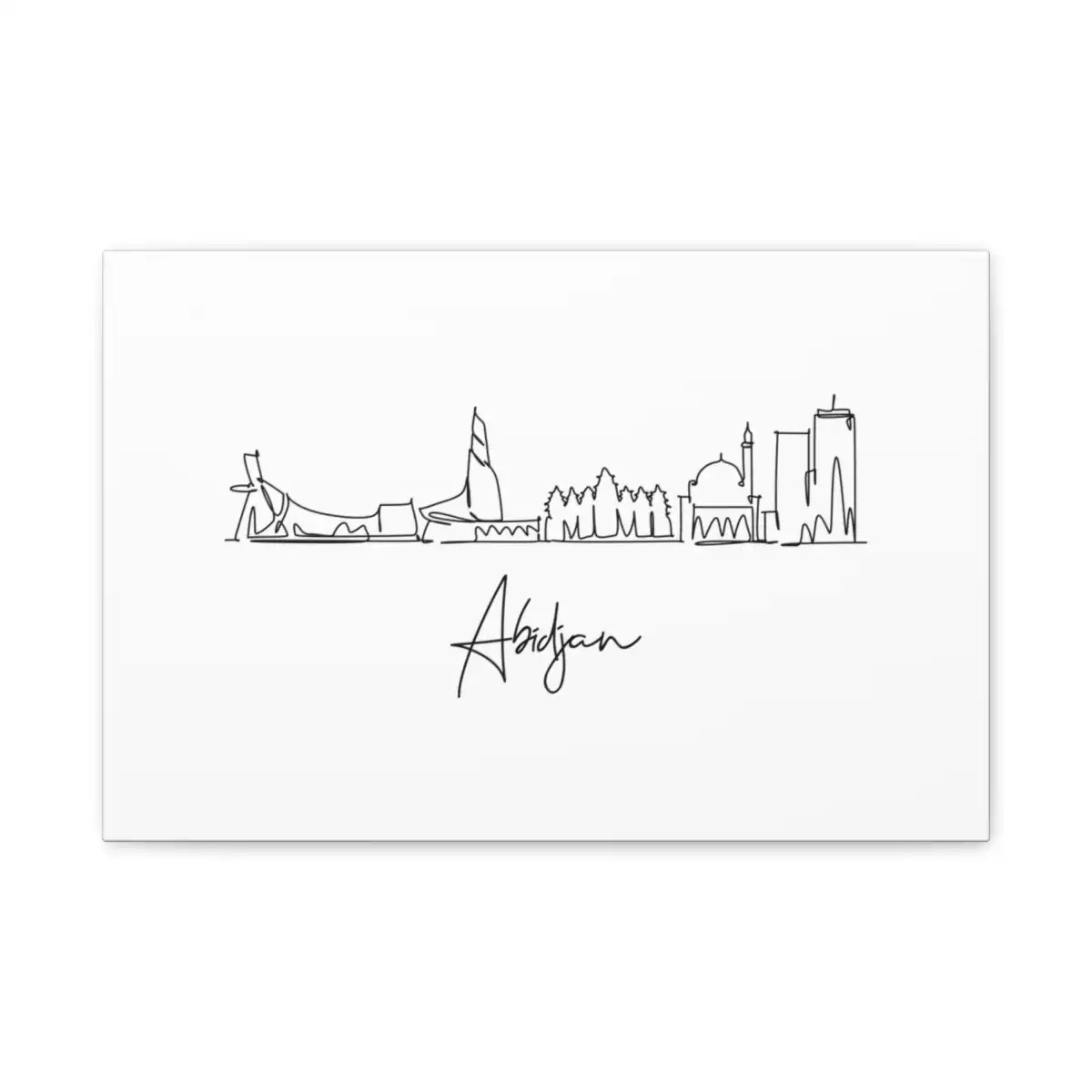 Abidjan Skyline Canvas Print