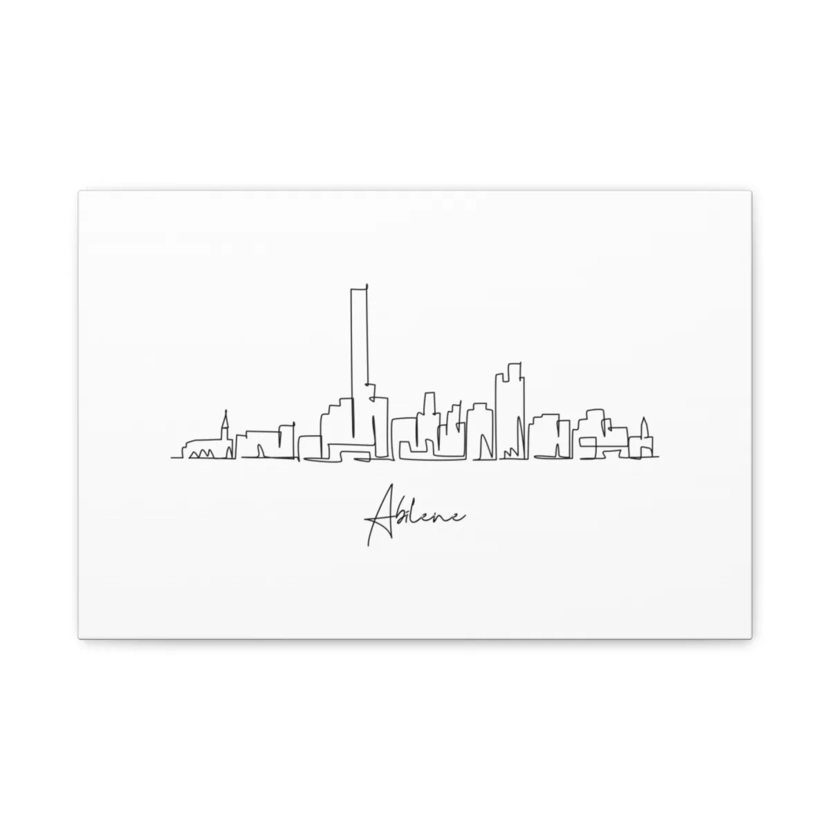 Abilene Skyline Canvas Print