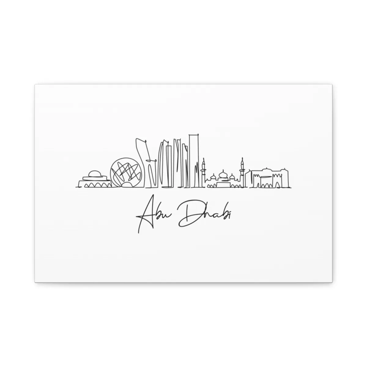 Abu Dhabi Skyline Canvas Print