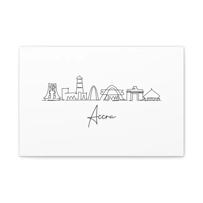Accra Skyline Canvas Print