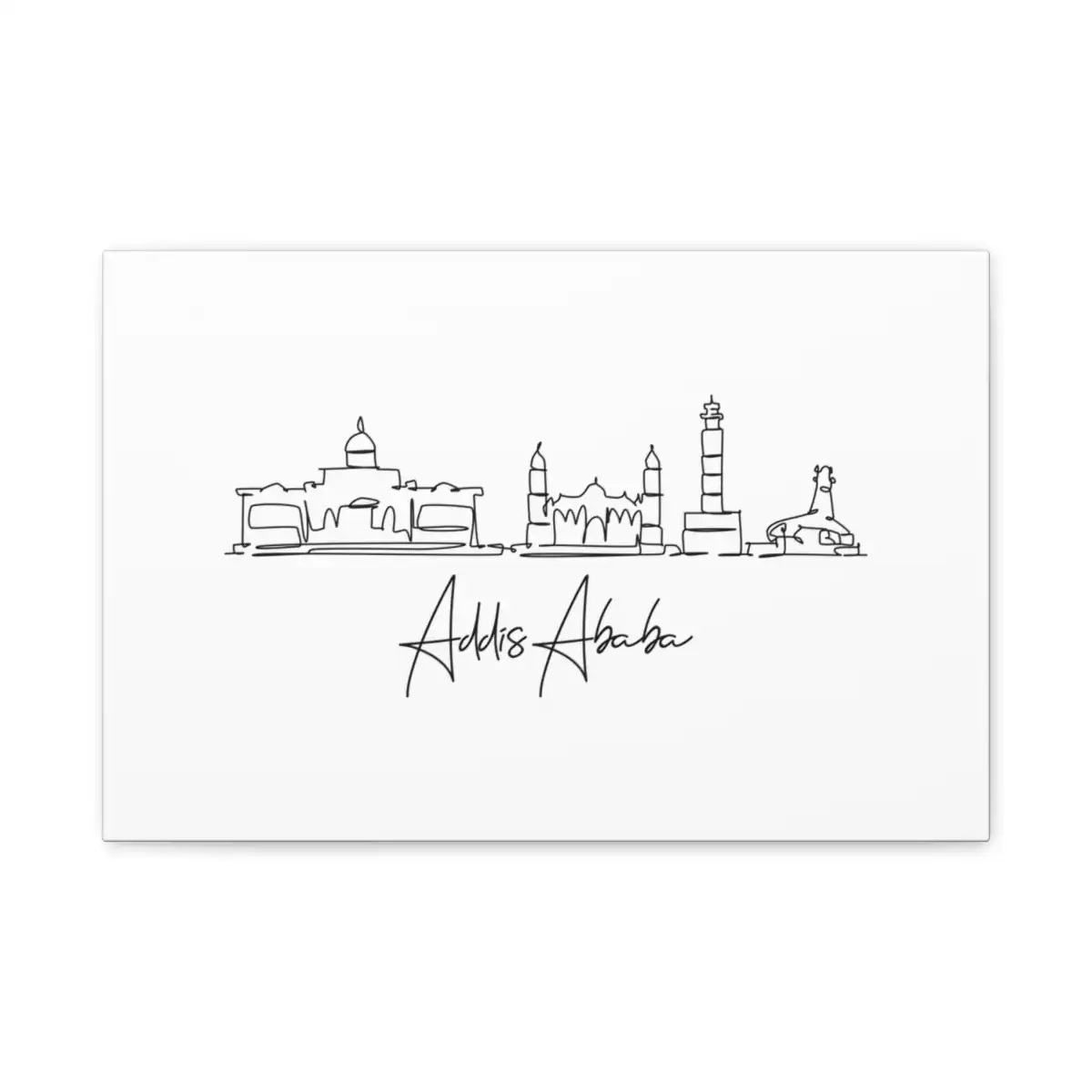 Addis Ababa Skyline Canvas Print