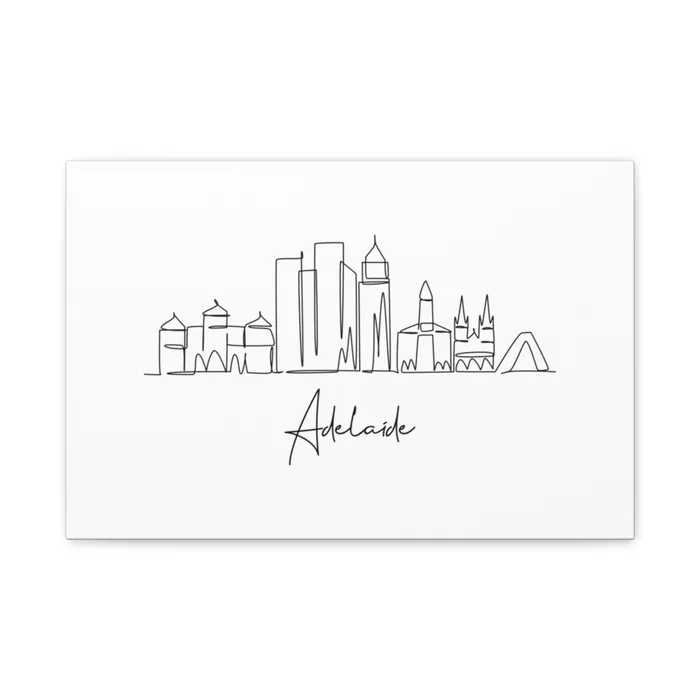 Adelaide Skyline Canvas Print
