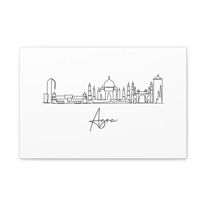 Agra Skyline Canvas Print