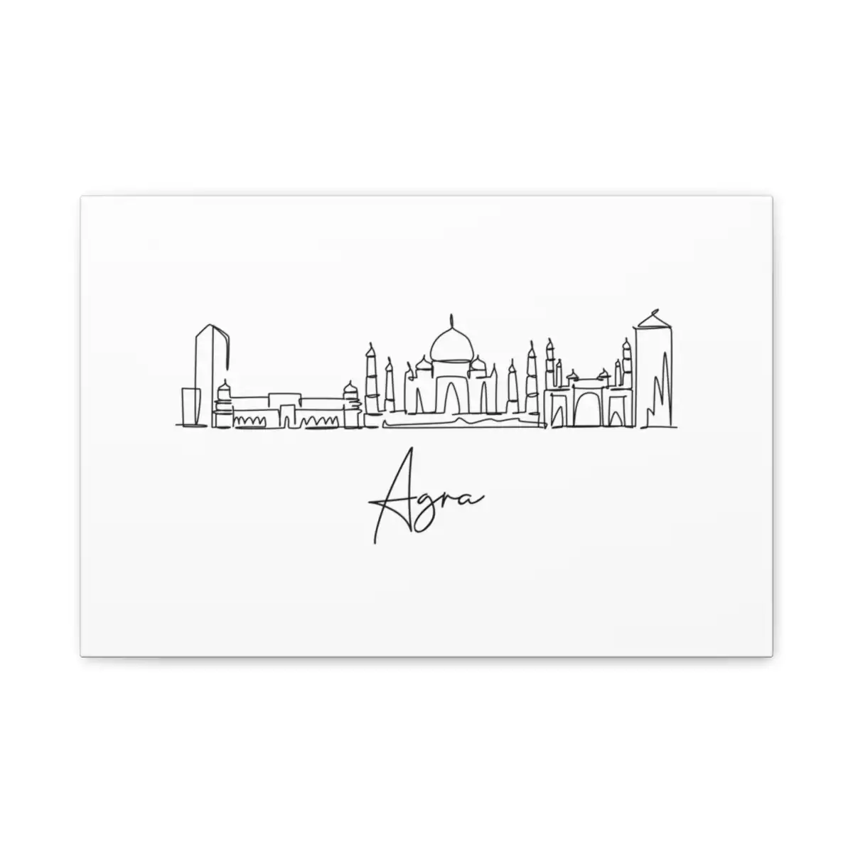 Agra Skyline Canvas Print