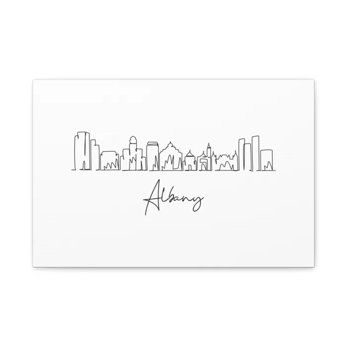 Albany Skyline Canvas Print