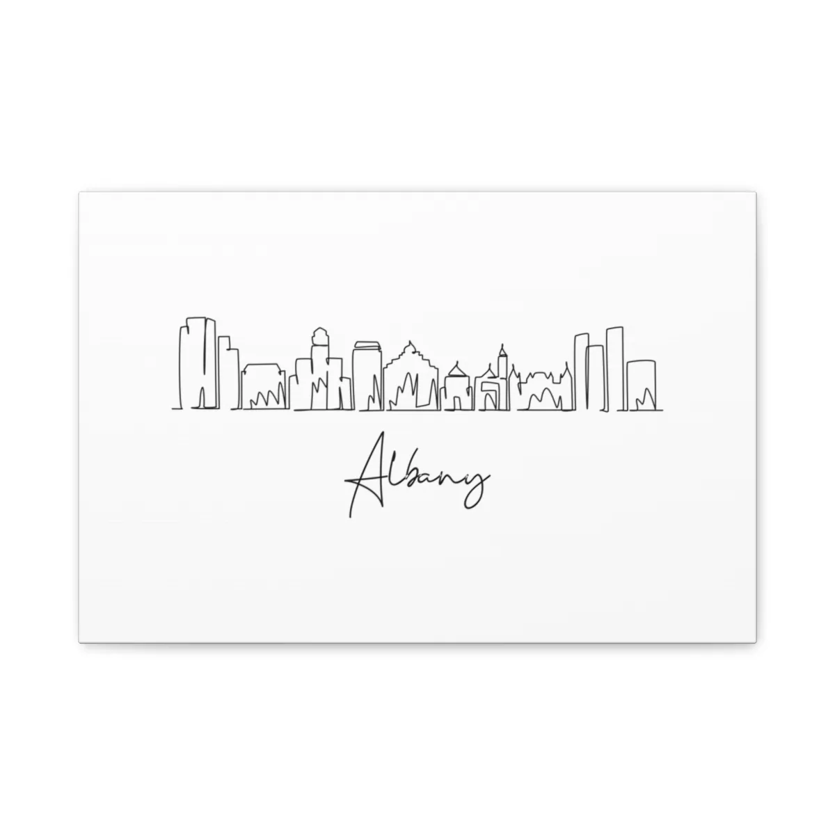 Albany Skyline Canvas Print