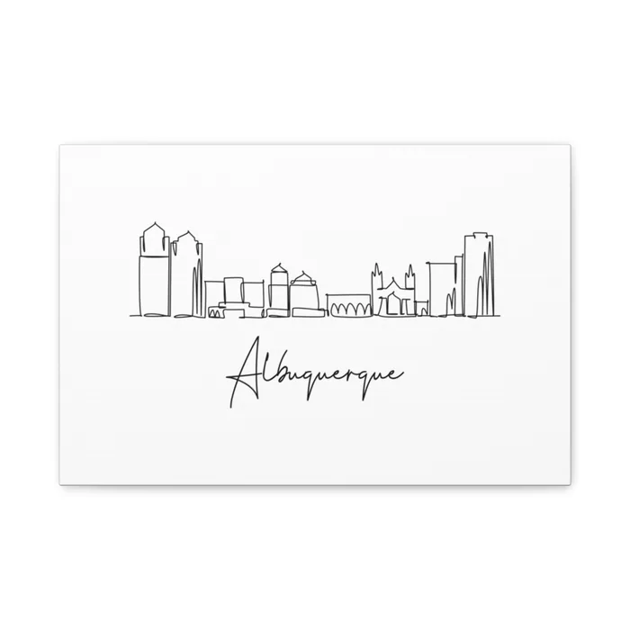 Albuquerque Skyline Canvas Print