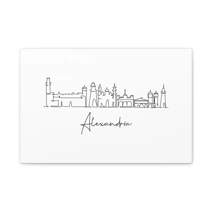 Alexandria Skyline Canvas Print