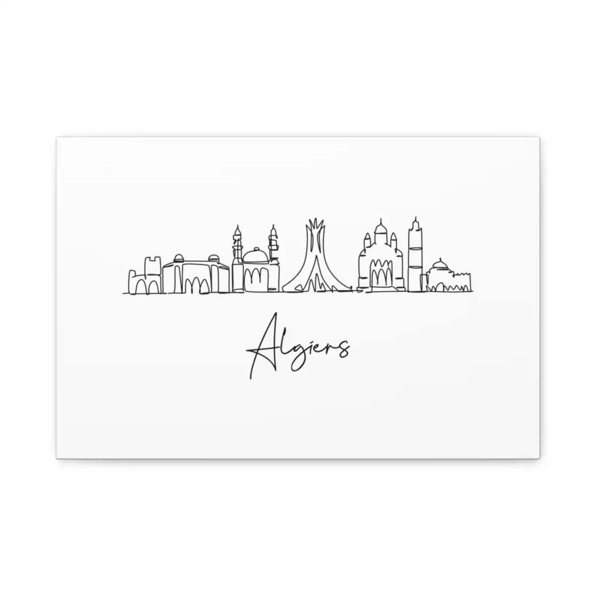 Algiers Skyline Canvas Print