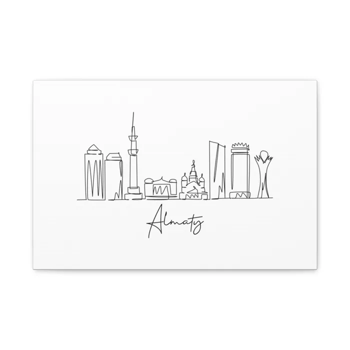 Almaty Skyline Canvas Print