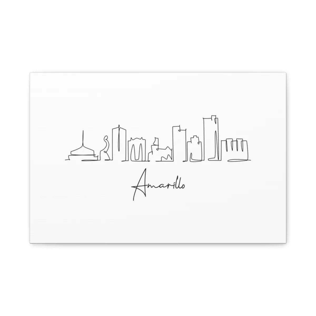 Amarillo Skyline Canvas Print