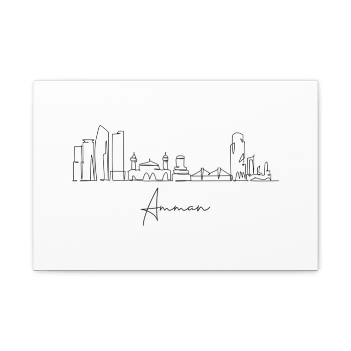Amman Skyline Canvas Print