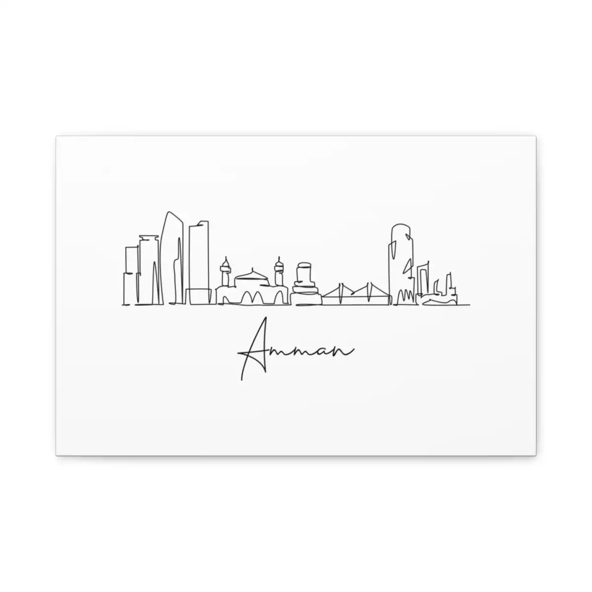 Amman Skyline Canvas Print