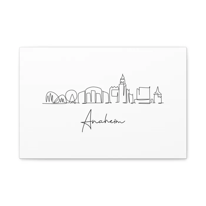 Anaheim Skyline Canvas Print