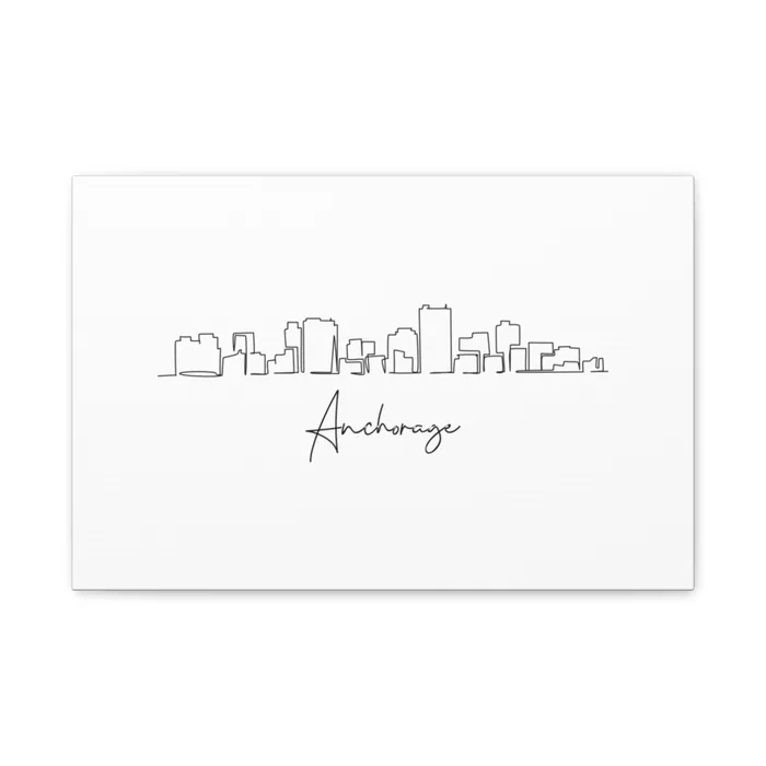 Anchorage Skyline Canvas Print