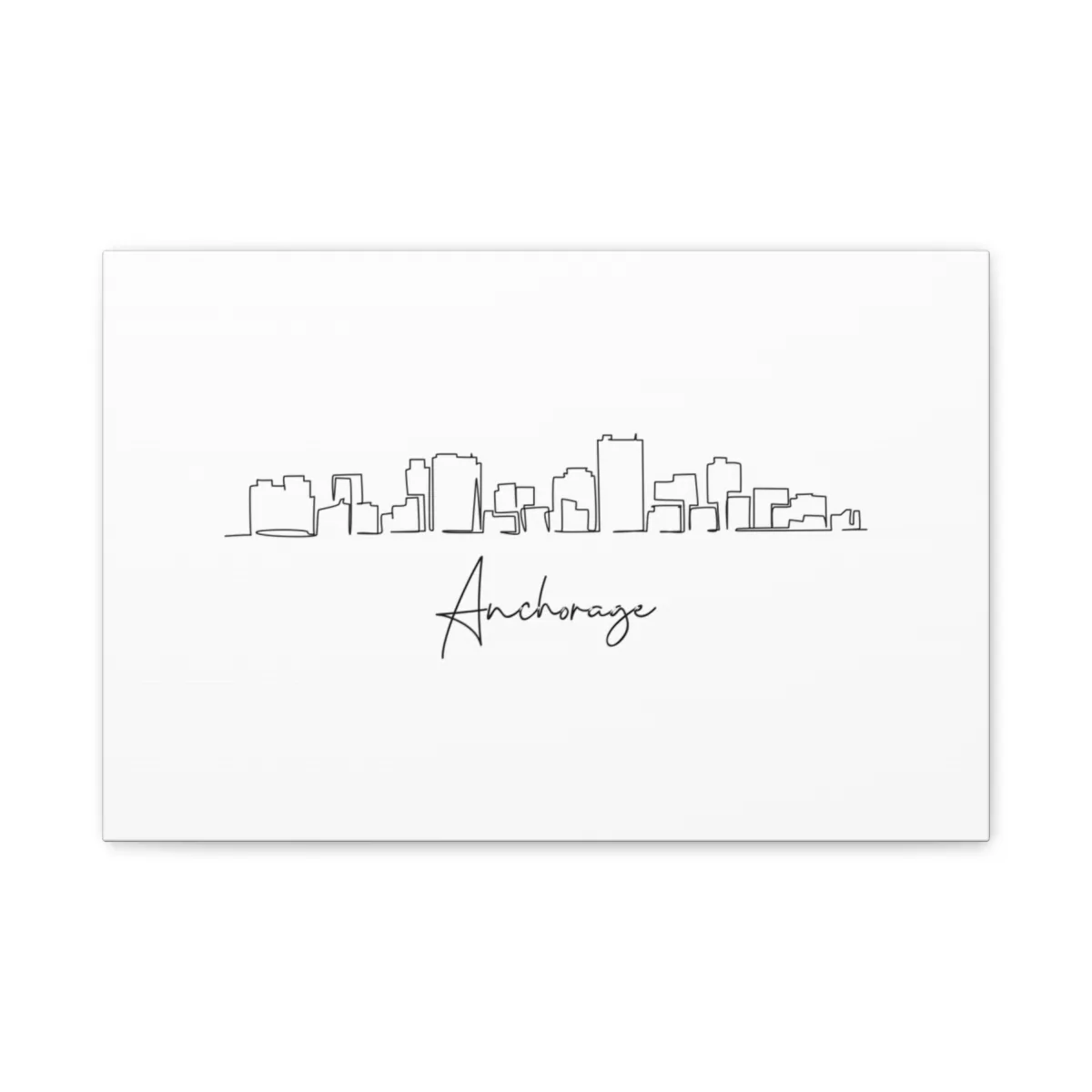 Anchorage Skyline Canvas Print
