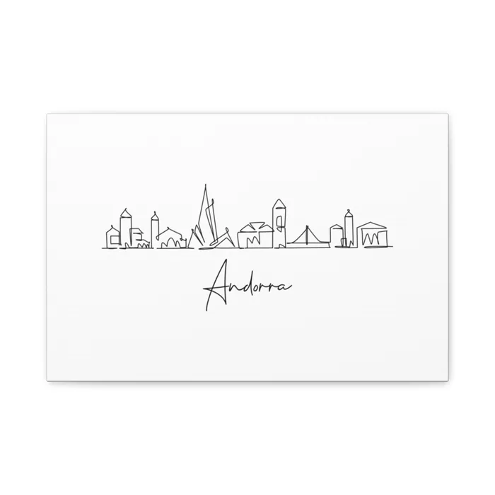 Andorra Skyline Canvas Print