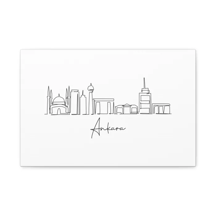 Ankara Skyline Canvas Print