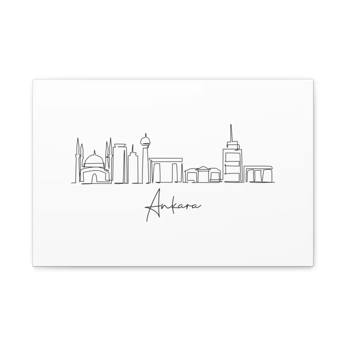 Ankara Skyline Canvas Print