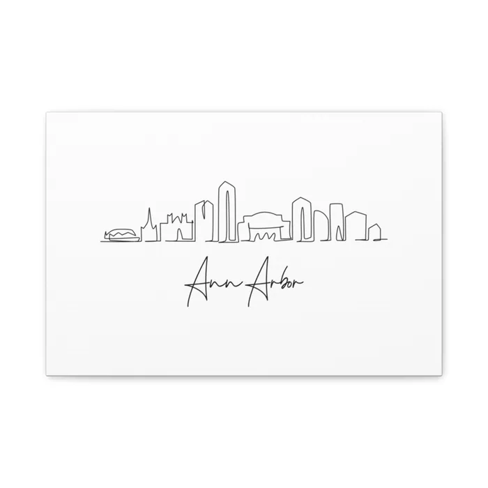 Ann Arbor Skyline Canvas Print