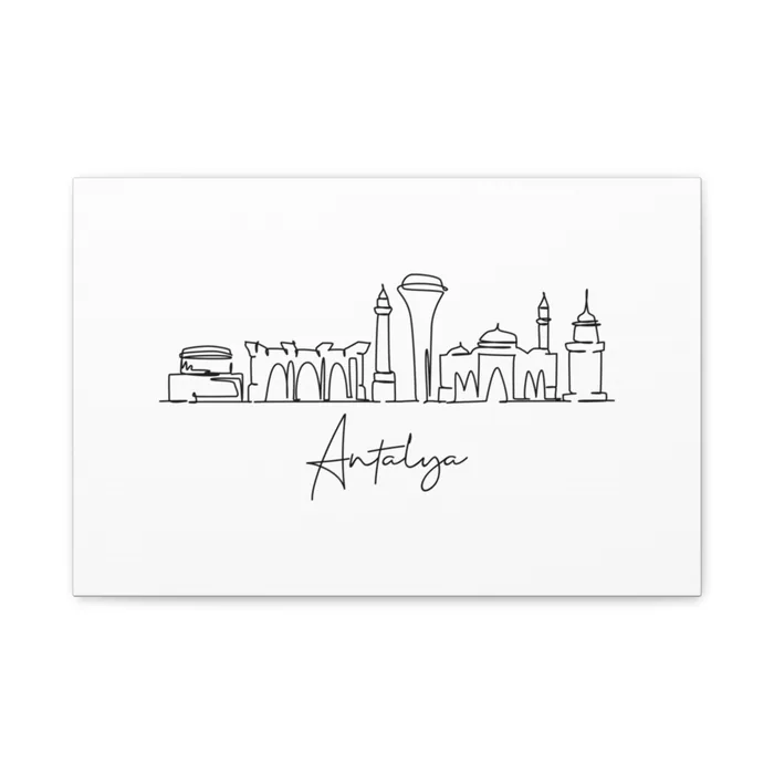Antalya Skyline Canvas Print