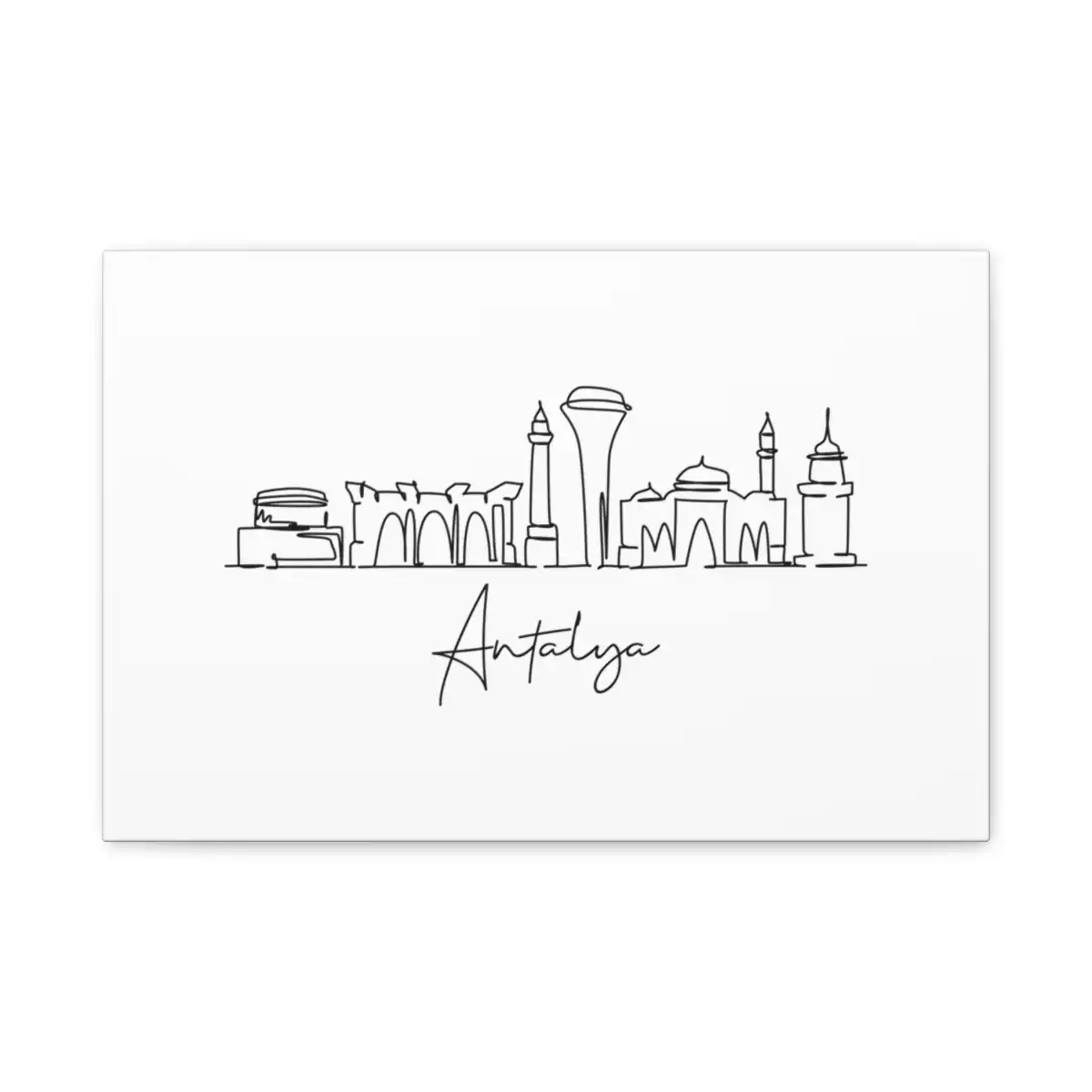 Antalya Skyline Canvas Print