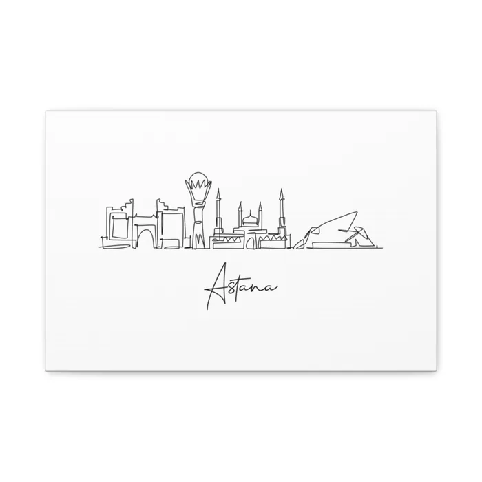 Astana Skyline Canvas Print
