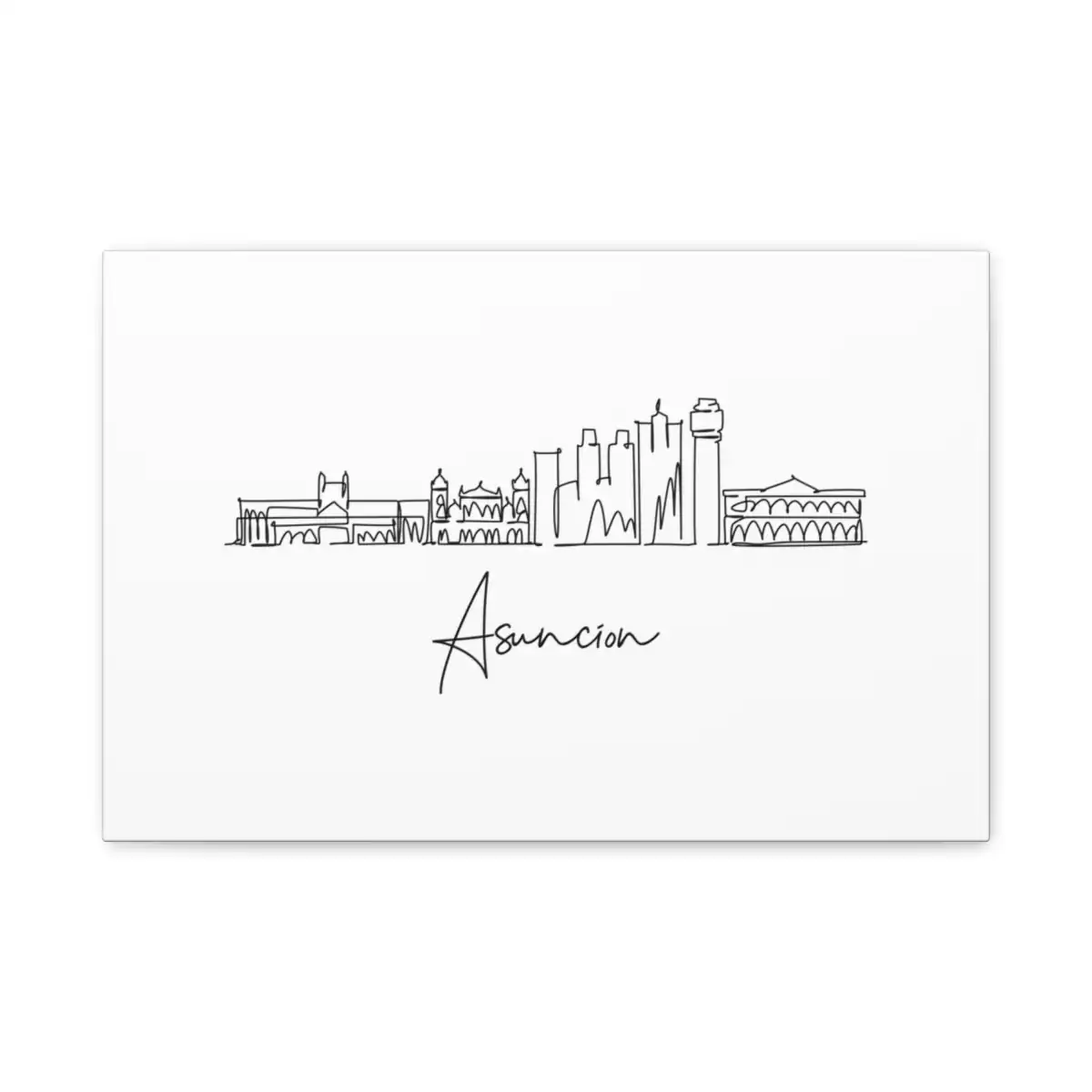 Asuncion Skyline Canvas Print