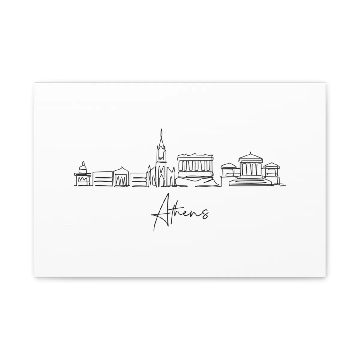Athens Skyline Canvas Print