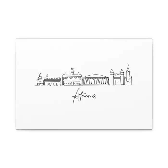 Athens, Ohio Skyline Canvas Print
