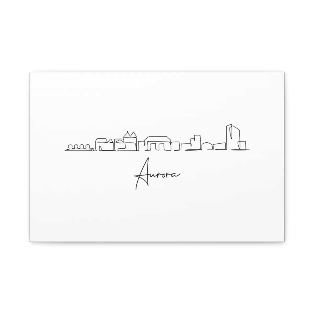 Aurora Skyline Canvas Print