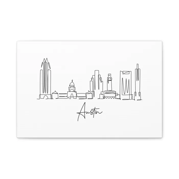 Austin Skyline Canvas Print