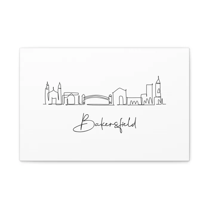 Bakersfield Skyline Canvas Print