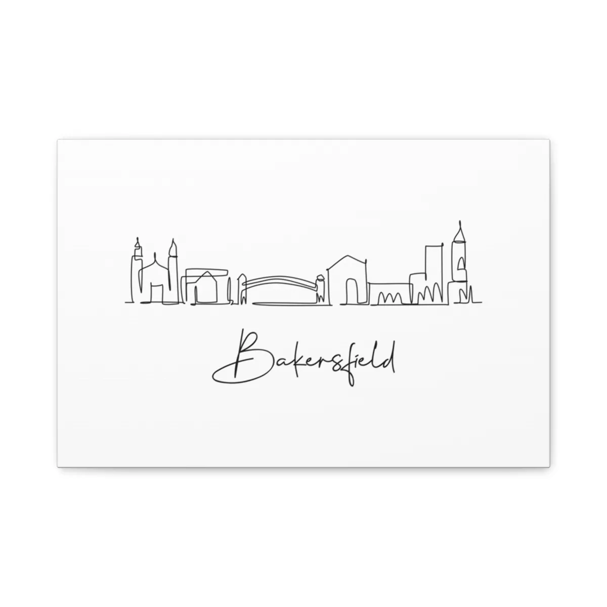 Bakersfield Skyline Canvas Print