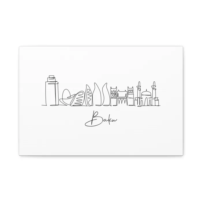 Baku Skyline Canvas Print