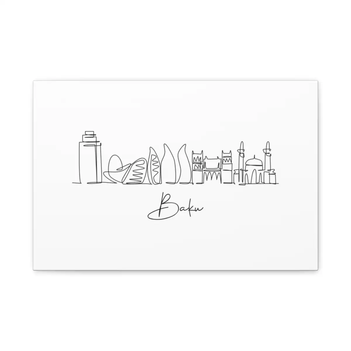 Baku Skyline Canvas Print