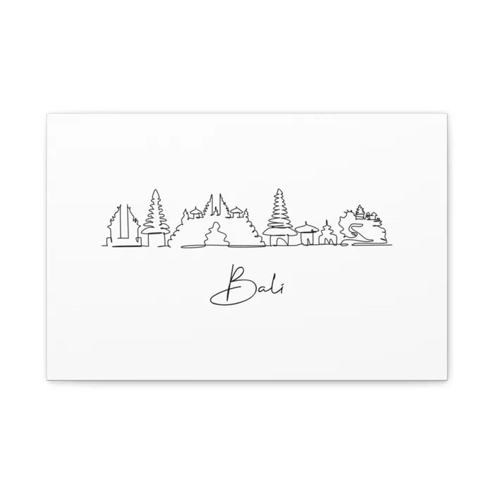 Bali Skyline Canvas Print