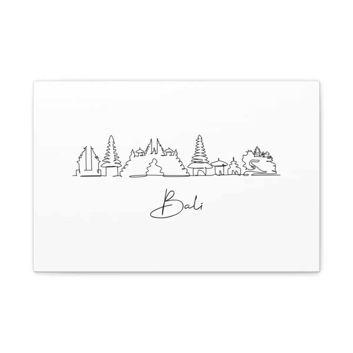 Bali Skyline Canvas Print