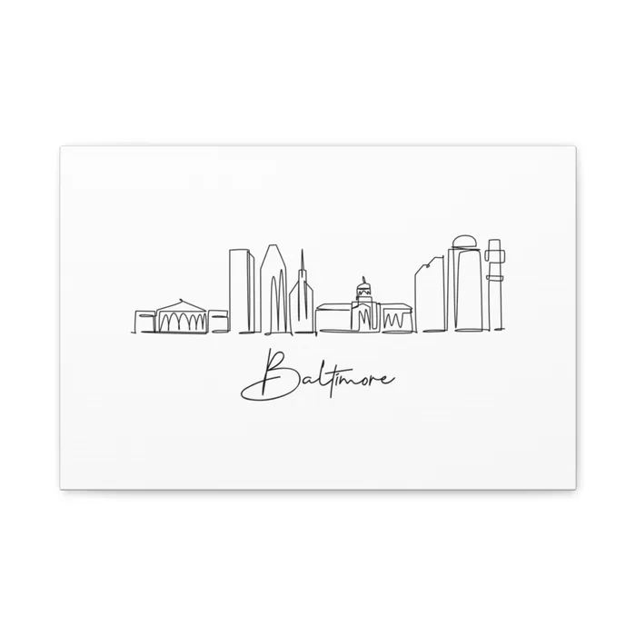 Baltimore Skyline Canvas Print