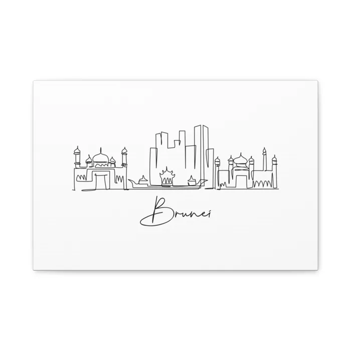 Brunei Skyline Canvas Print
