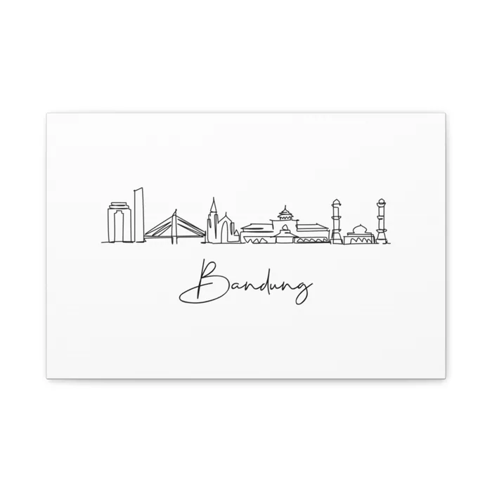 Bandung Skyline Canvas Print
