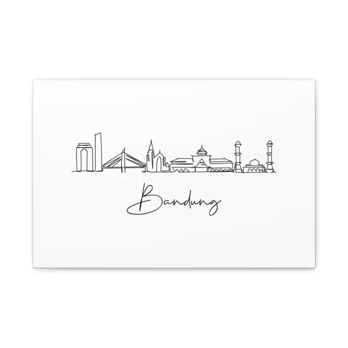 Bandung Skyline Canvas Print