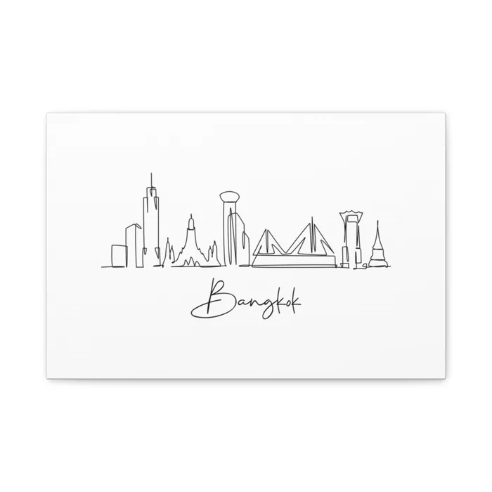 Bangkok Skyline Canvas Print