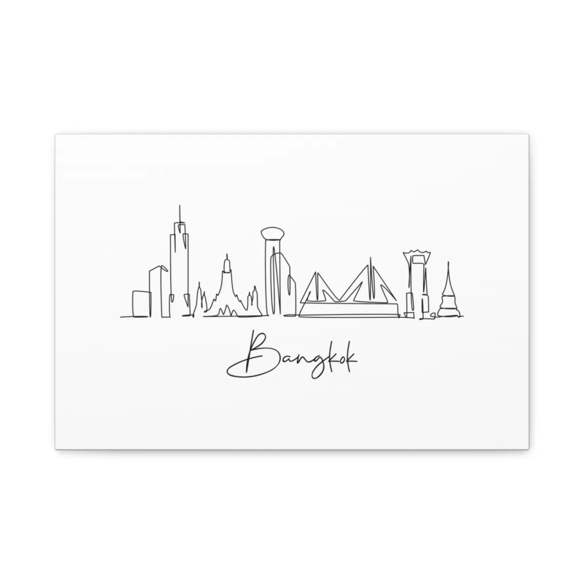 Bangkok Skyline Canvas Print