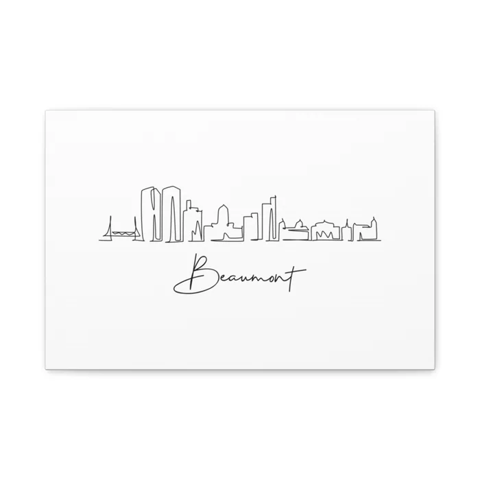 Beaumont Skyline Canvas Print