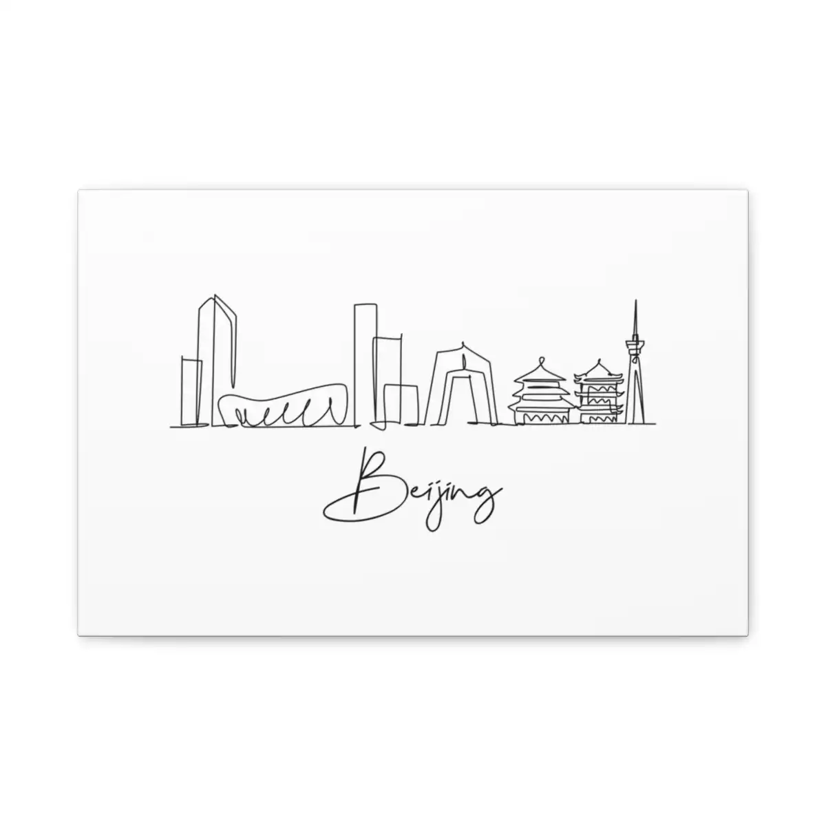 Beijing Skyline Canvas Print