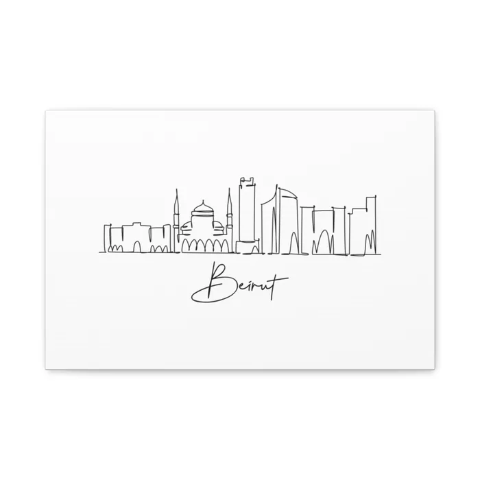 Beirut Skyline Canvas Print